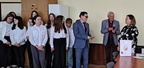 występ uczniów ze Szkoły Podstawowej w Podchojnach z okazji Uchwalenia Konstytucji  3 Maja, oraz wykład Pani mgr Anny Wielińskiej- 